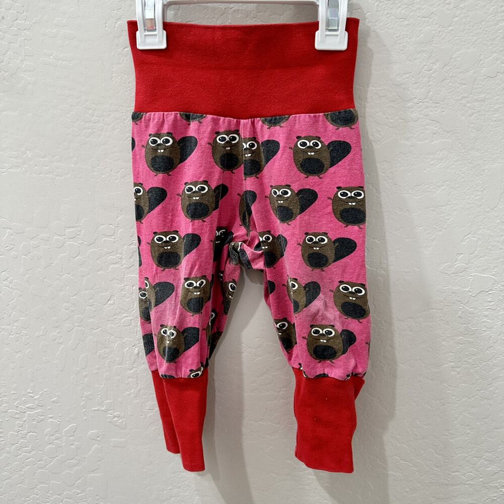 Maxomorra Pink Squirrel Jogger Pants